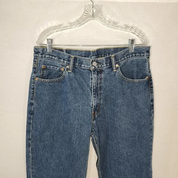 LEVI'S 550 VINTAGE Mom Jeans Regular Fit Straight Leg High Rise W36 L30 100% Cot - Picture 5 of 15
